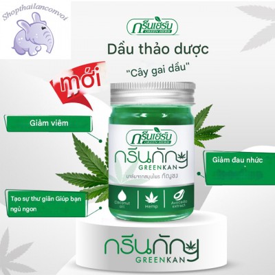 Dầu cù là Green Kan (Cây gai Dầu) Thái Lan